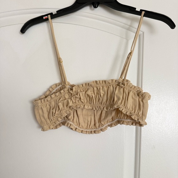 WeWoreWhat Cream Ruffled Top - Picture 3 of 3